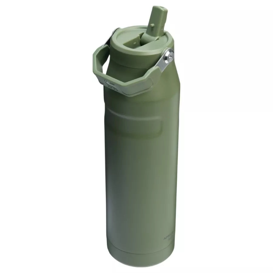 Stanley termopudele ar salmiņu The IceFlow Bottle Flip Straw 2.0 1,06L tumši zaļa 2.0