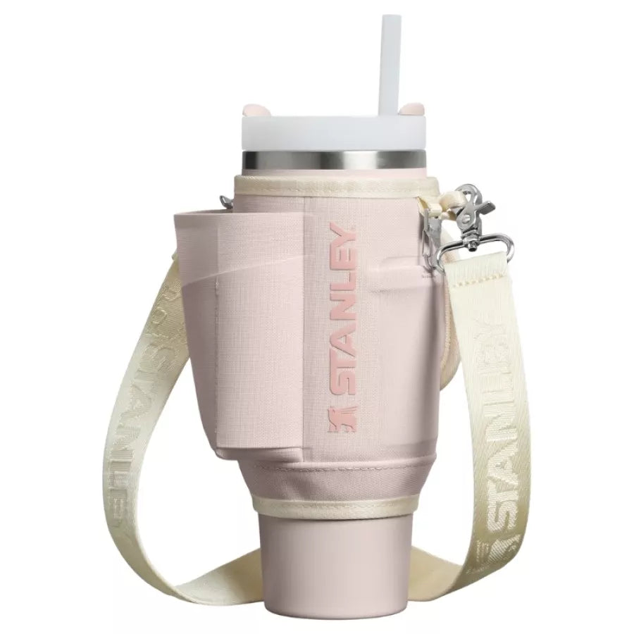 Termokruusi kandekott koos joogikõrrega „The All-Day Quencher Carry-All“ 0,89 l, heleroosa