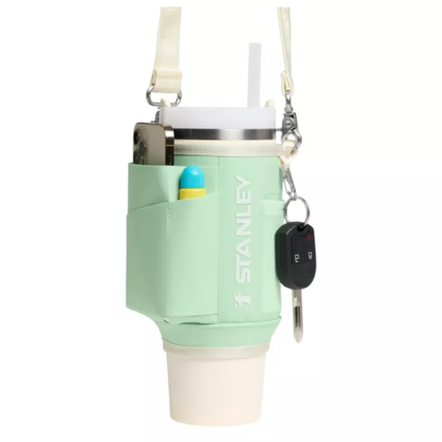 Termokruusi kandekott koos joogikõrrega „The All-Day Quencher Carry-All” 0,89 l, pistaatsia värvi