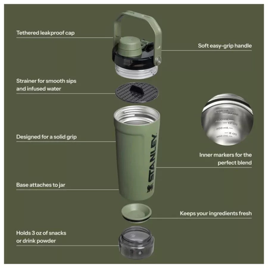 Stanley The Activate Shaker Thermal Bottle 0.59L Dark Green