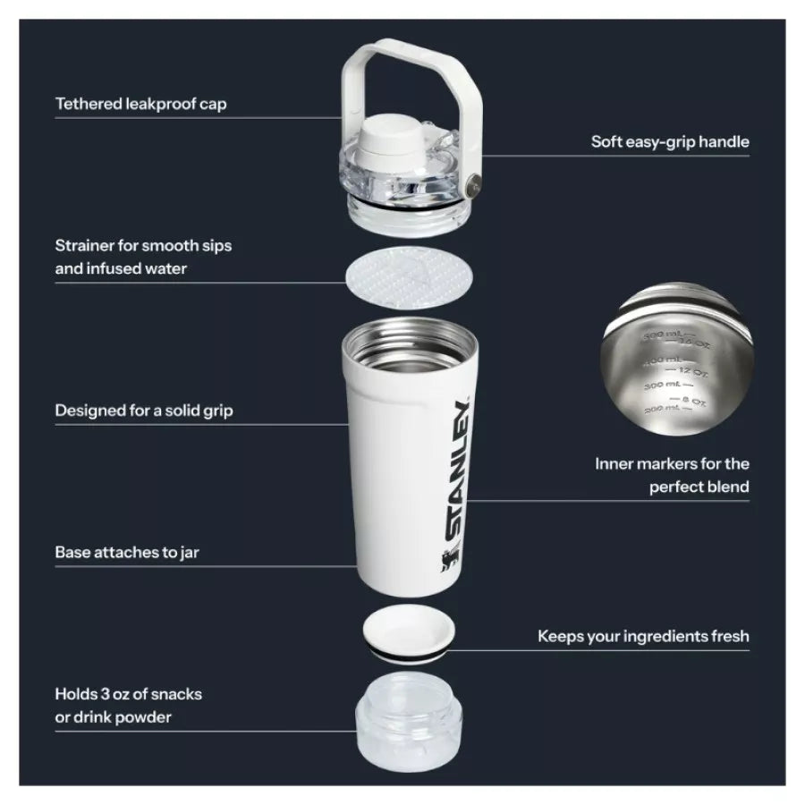 Шейкер Termopudele The Activate Shaker 0,59L balta