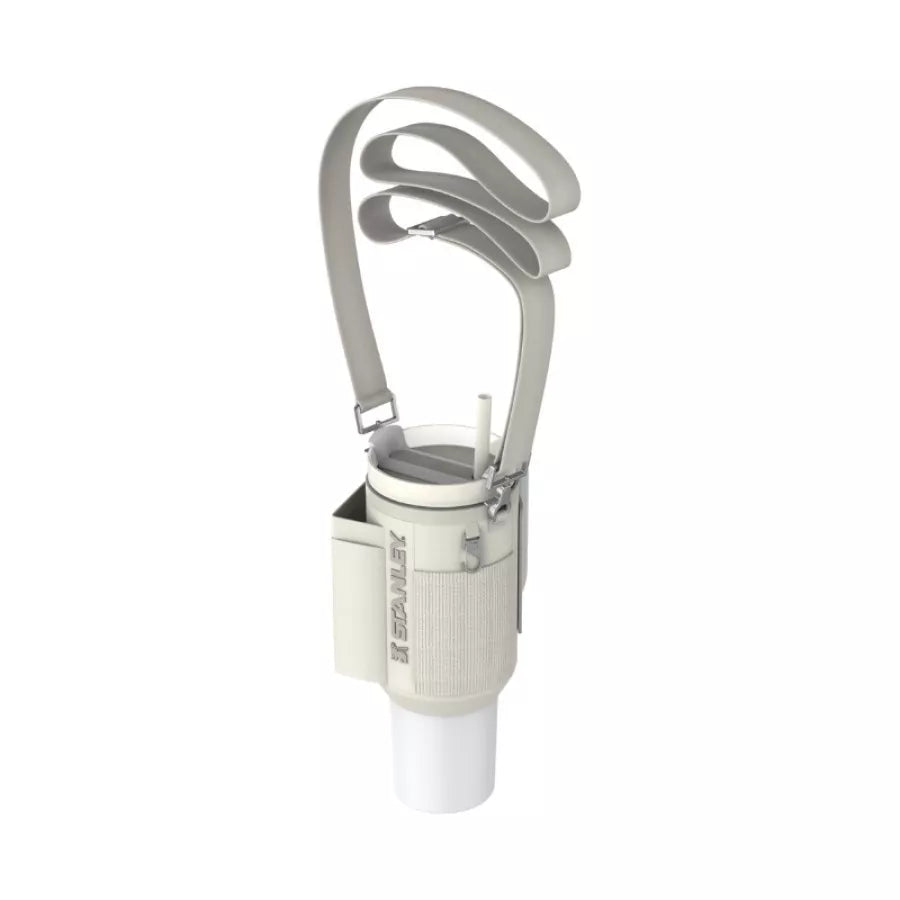 Stanley pārnēsāšanas somiņa termokrūzei ar salmiņu The All-Day Quencher Carry-All 1,18L krēmkrāsā