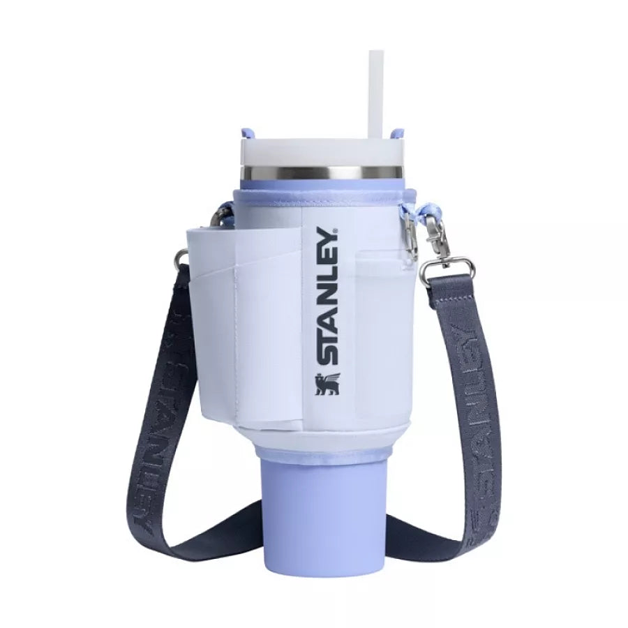 Stanley All-Day Quencher Carry-All 1.18L Light Blue Tumbler Tote Bag with Straw