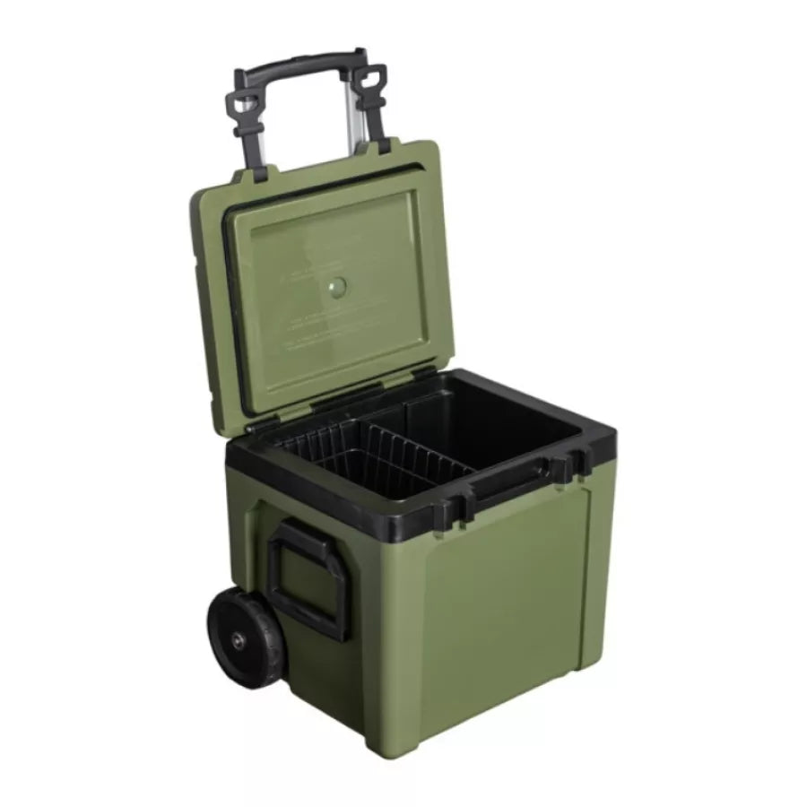 Aukstuma kaste ar riteņiem The Easy-Carry Outdoor ratastega jahutuskast 47,3 l, tumeroheline