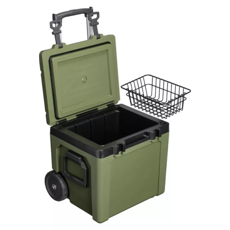 Aukstuma kaste ar riteņiem The Easy-Carry Outdoor Wheeled Cooler 47,3L tumši zaļa