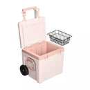 Aukstuma kaste ar riteņiem The Easy-Carry Outdoor Wheeled Cooler 47,3L gaiši rozā