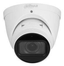 Dahua 5 MP āra Eyeball IP kamera, 2,7–13,5 mm, 114–32°, motorizēta tālummaiņa, IR nakts redzamība līdz 40 m, WDR 120 dB, WizMind, SMD 3.0, cilvēku un transportlīdzekļu noteikšana, mikrofons, microSD līdz 1 TB, PoE/ePoE, IP67, IK10, balta