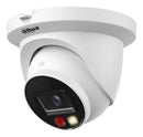 Dahua WizSense IPC-HDW2449TM-S-IL 4 MP āra kupolveida IP kamera, 3,6 mm, 78° skata leņķis, Smart Dual Light līdz 30 m, H.265, 120 dB WDR, cilvēku un transportlīdzekļu noteikšana, mikrofons, microSD līdz 256 GB, PoE, IP67, balta