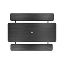 VEVOR saliekamais piknika galds, 6 pēdu tērauda āra galds ar soliņiem un saulessarga caurumu, liela izmēra dārza, terases un baseina ēdamgalds, melns