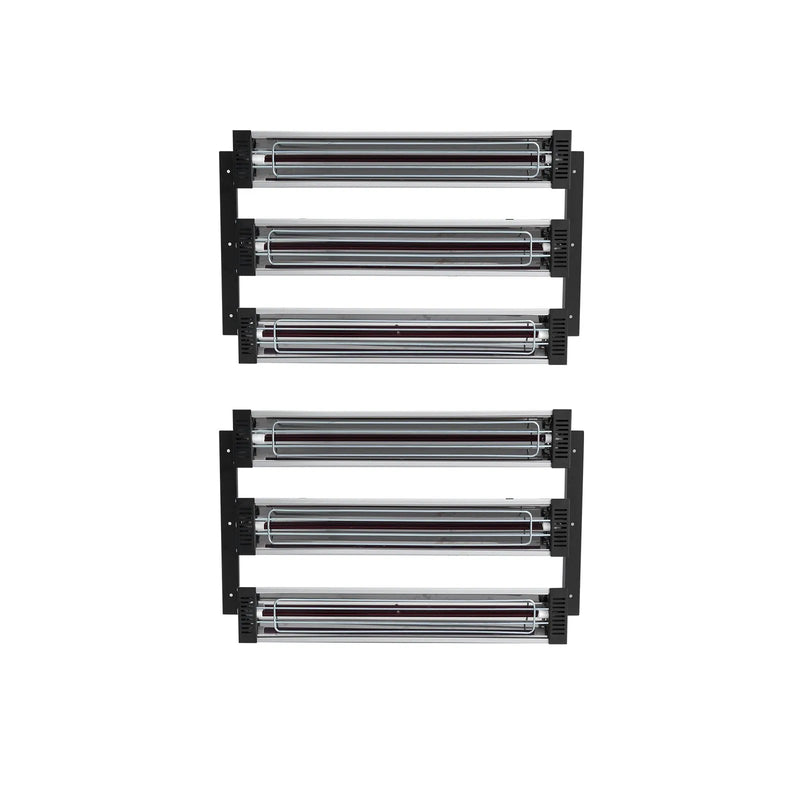 Infrasarkanā sildīšanas kabīnes lampa krāsošanai, 2 komplekti, 3000 W