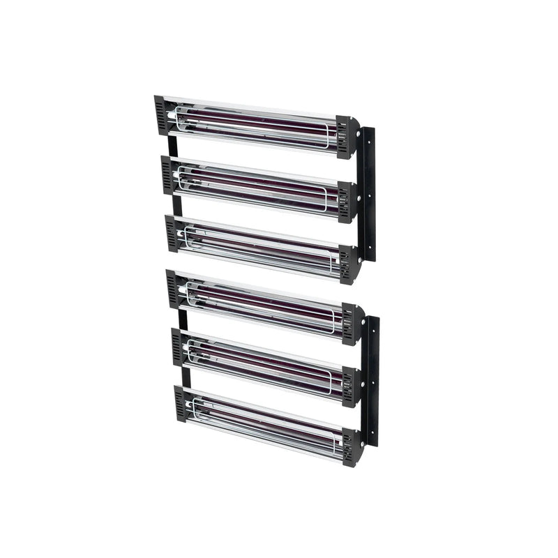 Infrasarkanā sildīšanas kabīnes lampa krāsošanai, 2 komplekti, 3000 W