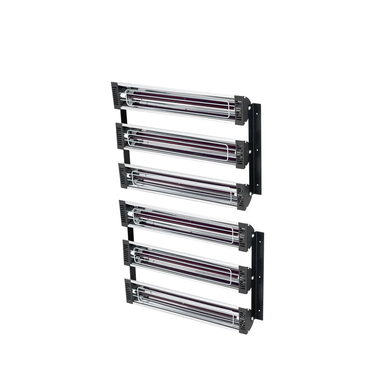 Infrasarkanā sildīšanas kabīnes lampa krāsošanai, 2 komplekti, 3000 W