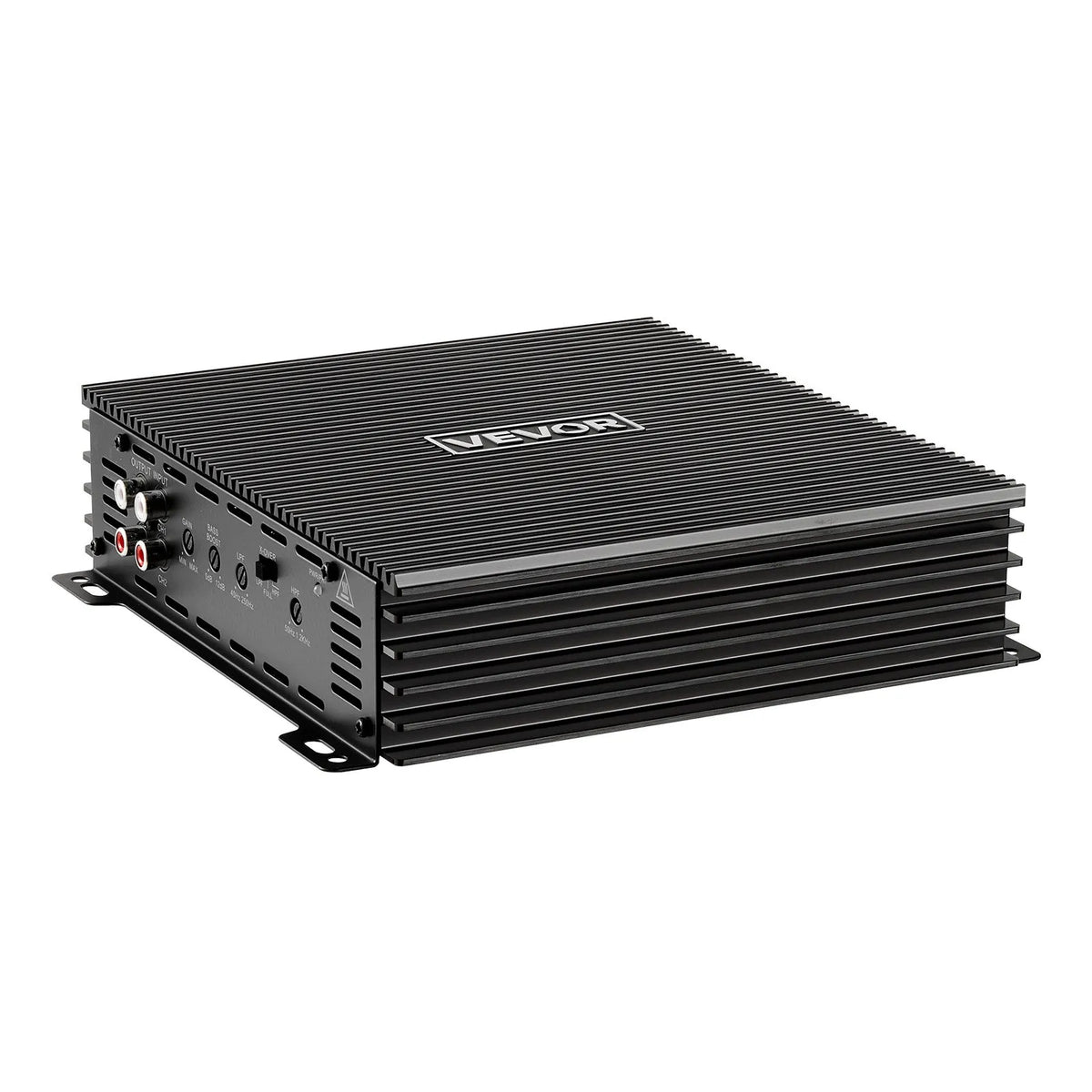 VEVOR 2 kanālu automašīnas audio pastiprinātājs, tiltojams pilna diapazona Class AB stereo pastiprinātājs ar maksimālo jaudu 2 × 300 W pie 4 Ω / 2 × 600 W pie 2 Ω, augstas jaudas auto pastiprinātājs SUV, pikapiem un bezceļu transportlīdzekļiem - ZEMLETES.LV