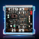 VEVOR 2 kanālu automašīnas audio pastiprinātājs, tiltojams pilna diapazona Class AB stereo pastiprinātājs ar maksimālo jaudu 2 × 300 W pie 4 Ω / 2 × 600 W pie 2 Ω, augstas jaudas auto pastiprinātājs SUV, pikapiem un bezceļu transportlīdzekļiem - ZEMLETES.LV