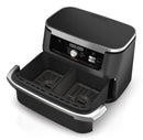 Ninja Foodi FlexDrawer AF500EU, 2470 W, 10,4 l karstā gaisa friteris ar MegaZone, 2 neatkarīgām 5,2 l zonām, 7 gatavošanas programmām, SYNC un MATCH funkcijām