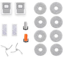 DJI ROMO S CP.CR.00000058.01, balts, robotizēts putekļsūcējs ar mitro un sauso uzkopšanu, 25 000 Pa, LiDAR, 5000 mAh, pašattīrošu dokstaciju, automātisku putekļu iztukšošanu un mopu mazgāšanu