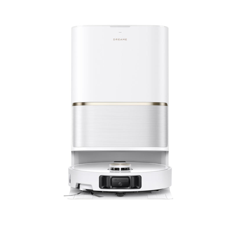Dreame L50 Ultra AE robotizētais putekļsūcējs ar mitro uzkopšanu, 28 000 Pa, 100 °C mopu mazgāšanu, TriCut Brush 3.0, Dual Flex Arm, automātisko dokstaciju, 5200 mAh, balts