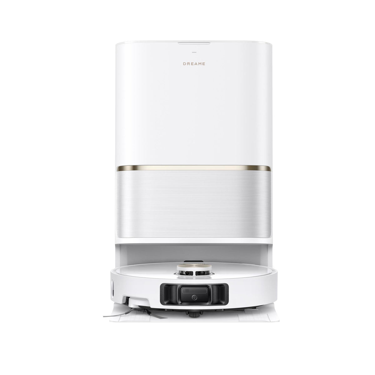 Dreame L50 Ultra AE robotizētais putekļsūcējs ar mitro uzkopšanu, 28 000 Pa, 100 °C mopu mazgāšanu, TriCut Brush 3.0, Dual Flex Arm, automātisko dokstaciju, 5200 mAh, balts