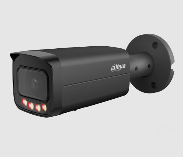 Dahua 8 MP āra bullet IP kamera, 3,6 mm, 87°, Smart Dual Light, IR līdz 60 m un silti balta gaisma līdz 50 m, WDR 120 dB, WizSense, SMD Plus, cilvēku un transportlīdzekļu noteikšana, mikrofons, microSD līdz 256 GB, PoE, IP67, balta