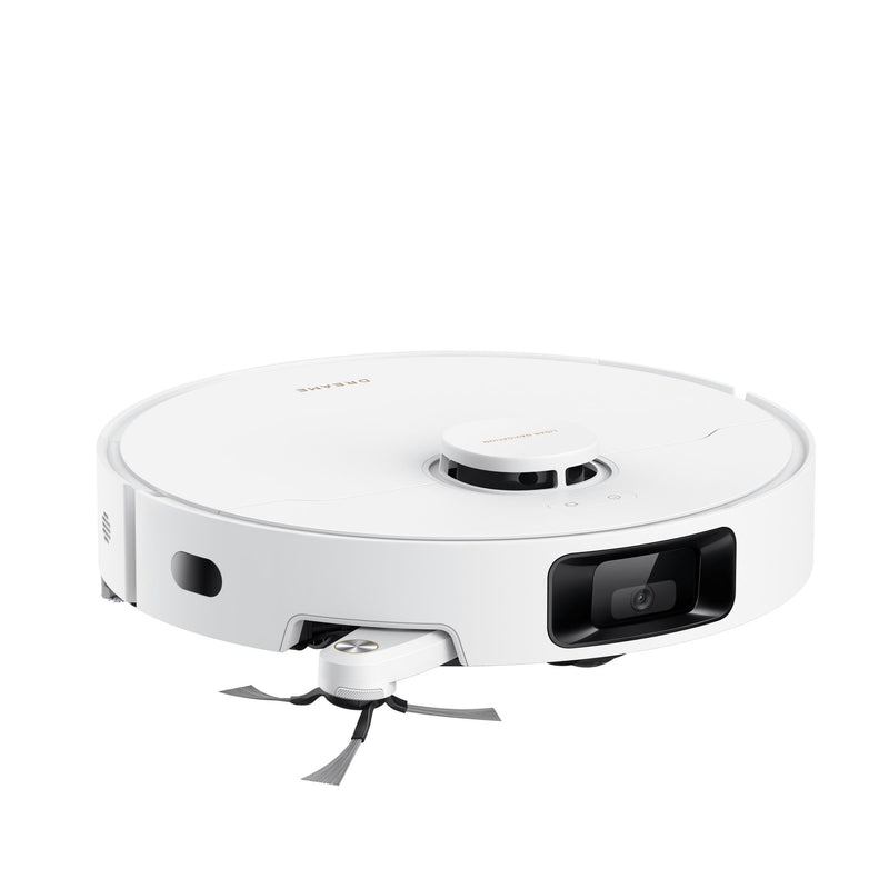 Dreame D20 Pro robotizētais putekļsūcējs, 13 000 Pa, sausā un mitrā uzkopšana, D-ToF LiDAR, SideReach izvelkamā birste, HyperStream DuoBrush, 5200 mAh, 0,7 l, balts, RLD43SA