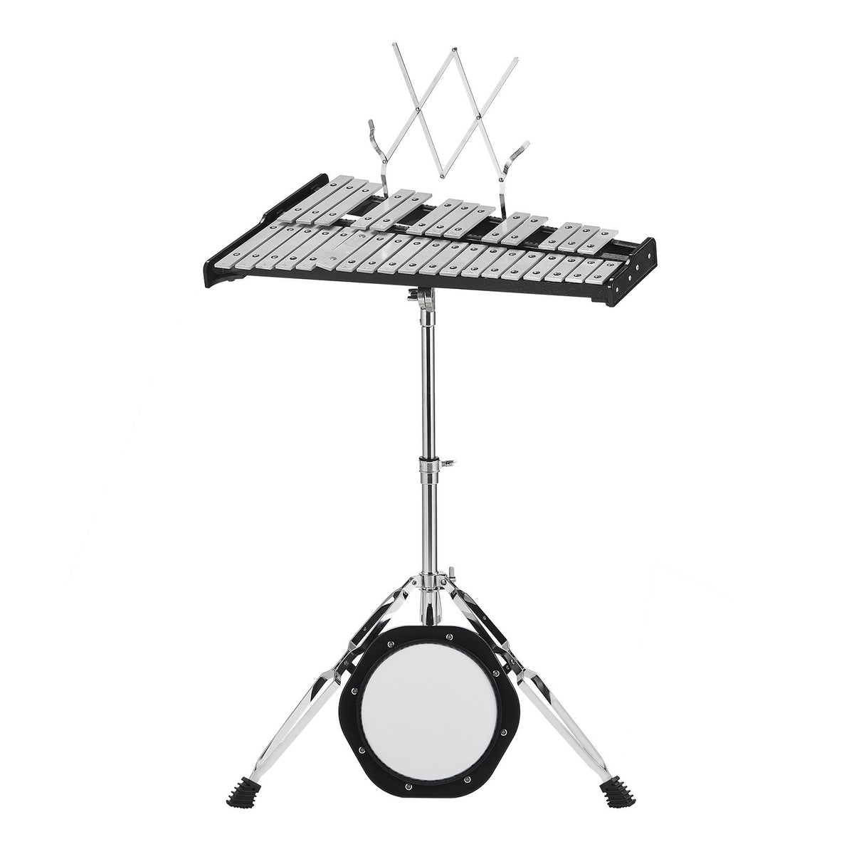 VEVOR 32-Note Glockenspiel with Mallets, Stand and Practice Pad