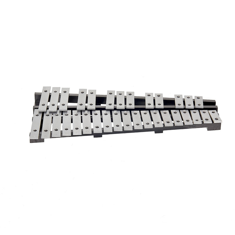 VEVOR 32 nošu metālafons (ksilofona tipa) komplekts ar vālītēm, bungu kociņiem un somu