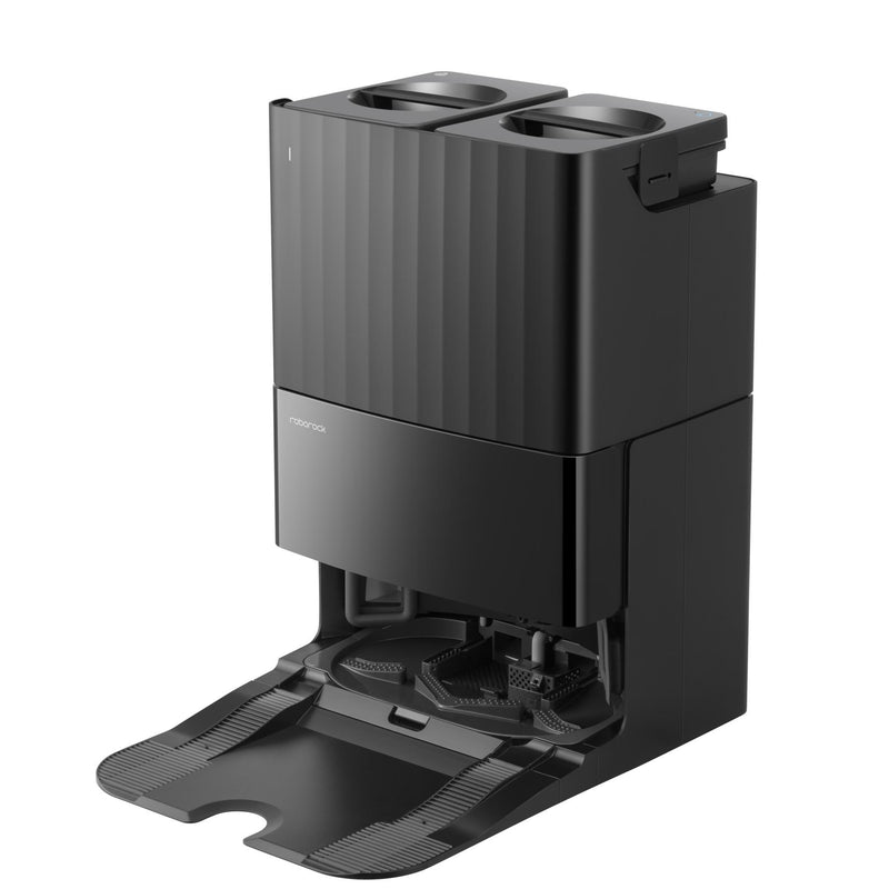 Roborock QR 798 QVRRS52-00, melns, robotizēts putekļsūcējs ar mitro un sauso uzkopšanu, 10 000 Pa, LiDAR navigācija, 5200 mAh, automātiska putekļu iztukšošana un mopu mazgāšana