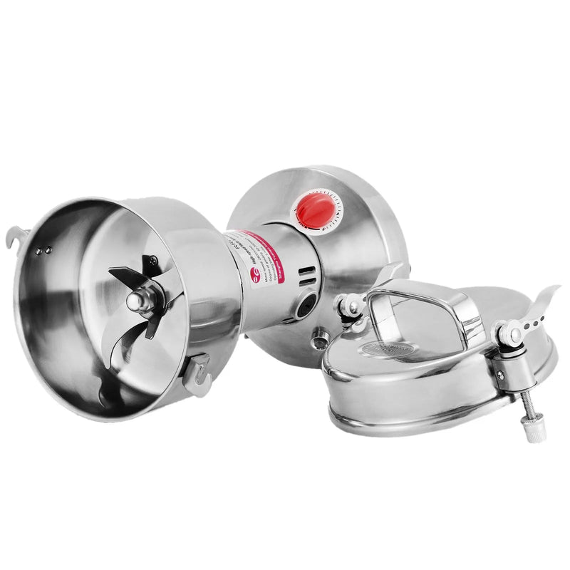 VEVOR elektriskās graudu dzirnaviņas, 0,3 kg graudu malšanas iekārta, 2000 W pulverizators, miltu dzirnaviņu iekārta, elektriskās garšaugu un graudu malšanas dzirnaviņas no pārtikas kvalitātes nerūsējošā tērauda