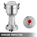 VEVOR elektriskās graudu dzirnaviņas, 0,3 kg graudu malšanas iekārta, 2000 W pulverizators, miltu dzirnaviņu iekārta, elektriskās garšaugu un graudu malšanas dzirnaviņas no pārtikas kvalitātes nerūsējošā tērauda