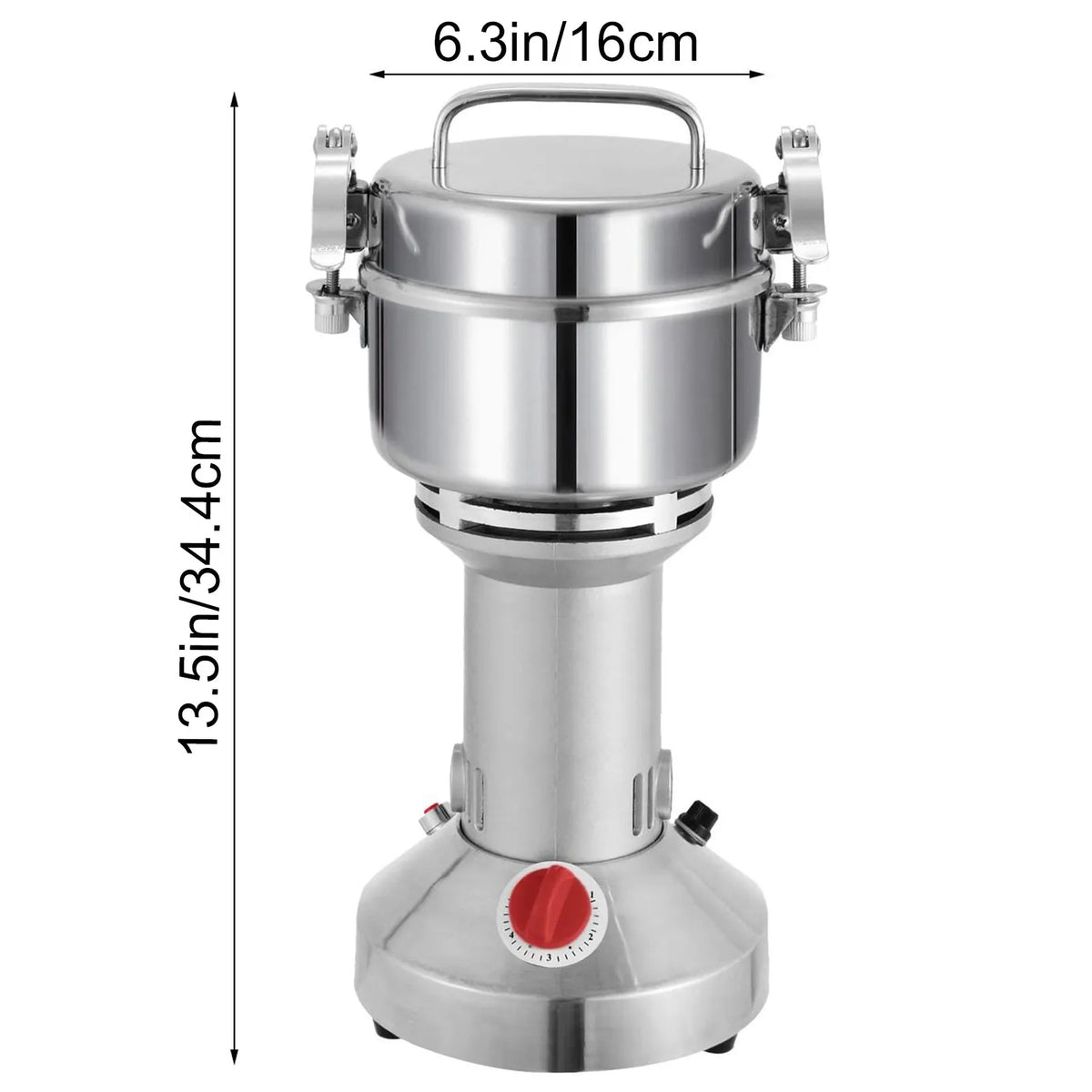 VEVOR Electric Grain Mill 0.3 kg, 2000 W, Food-Grade Stainless Steel