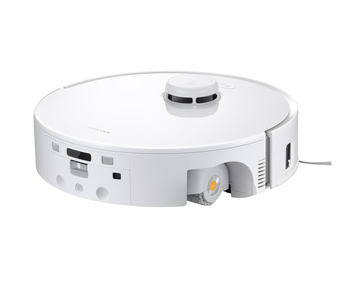 Roborock Qrevo Curv 2 Flow robotic vacuum cleaner, 20,000 Pa, dry and wet cleaning, LiDAR navigation, automatic docking with water refill and wastewater drainage, 5200 mAh, white