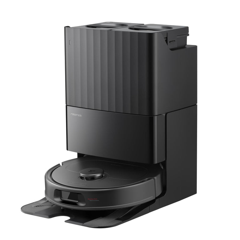 Roborock QR 798 QVRRS52-00, melns, robotizēts putekļsūcējs ar mitro un sauso uzkopšanu, 10 000 Pa, LiDAR navigācija, 5200 mAh, automātiska putekļu iztukšošana un mopu mazgāšana