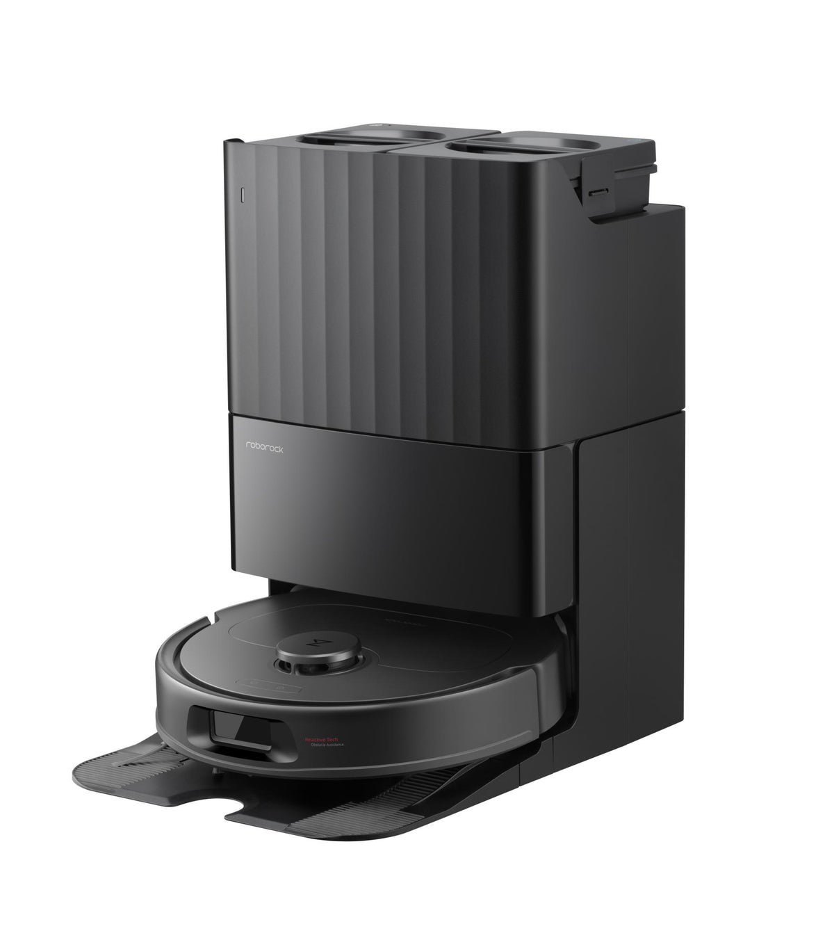 Roborock QR 798 QVRRS52-00, melns, robotizēts putekļsūcējs ar mitro un sauso uzkopšanu, 10 000 Pa, LiDAR navigācija, 5200 mAh, automātiska putekļu iztukšošana un mopu mazgāšana