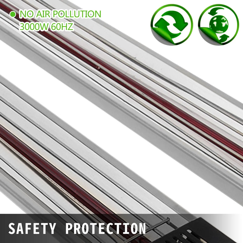 3x laka žāvēšanas infrasarkanie starotāji, sildītāji, infrasarkanās lampas, 3 kW