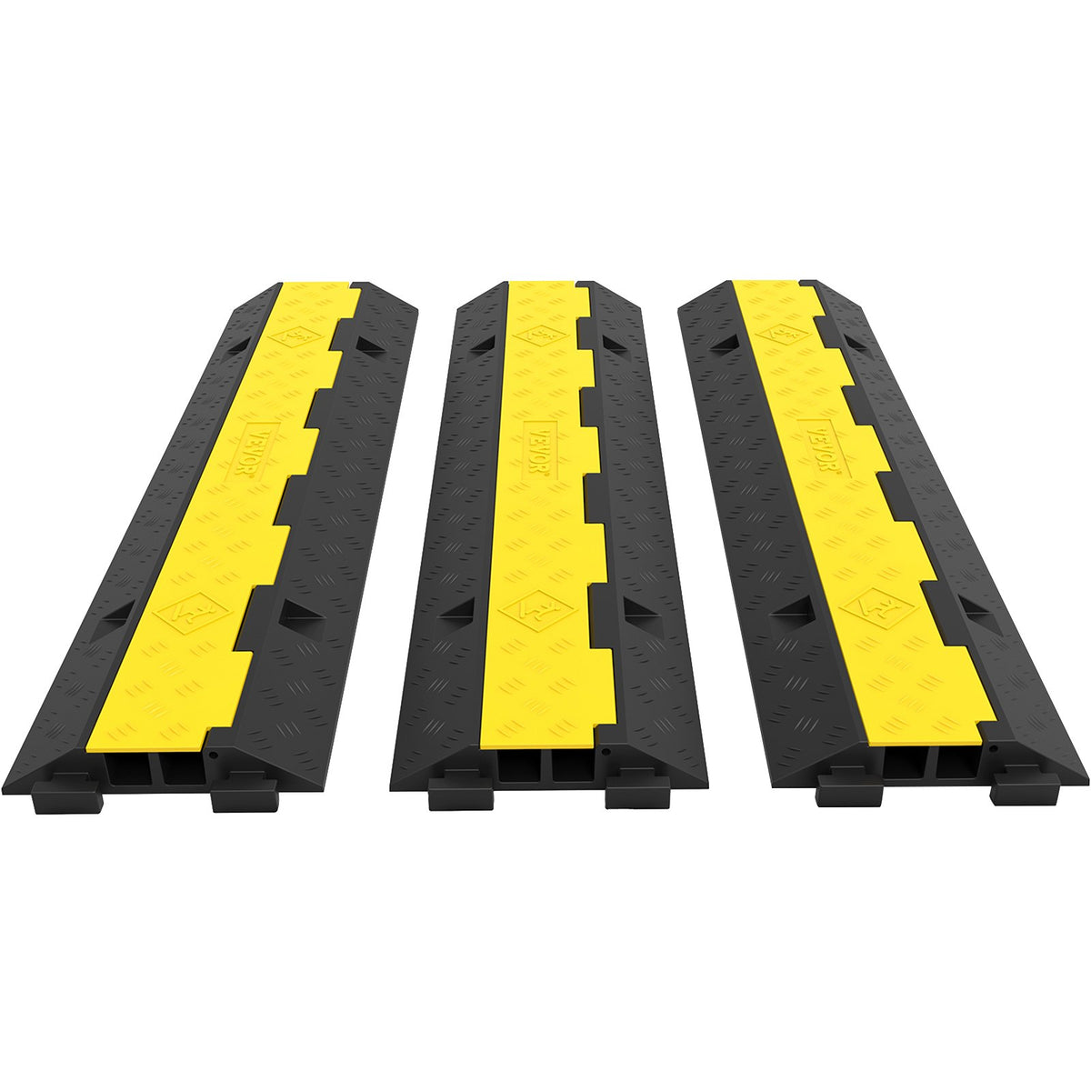 VEVOR Cable Protectors 5T Load Capacity_VEVOR Set Includes Three Sets of Two Cable Protectors with Load Capacity up to 5 Tonnes (5000 kg) per Axle_Full Description Below