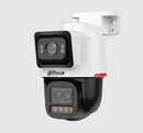 Dahua 4+2 MP PT āra IP kamera, 2,8 mm + 3,6–8,4 mm, 112° + 81,5–15,1°, 6× hibrīda tālummaiņa, WizColor, SMD 3.0, cilvēku un transportlīdzekļu noteikšana, automātiska izsekošana, divvirzienu audio, microSD līdz 512 GB, PoE+, IP66