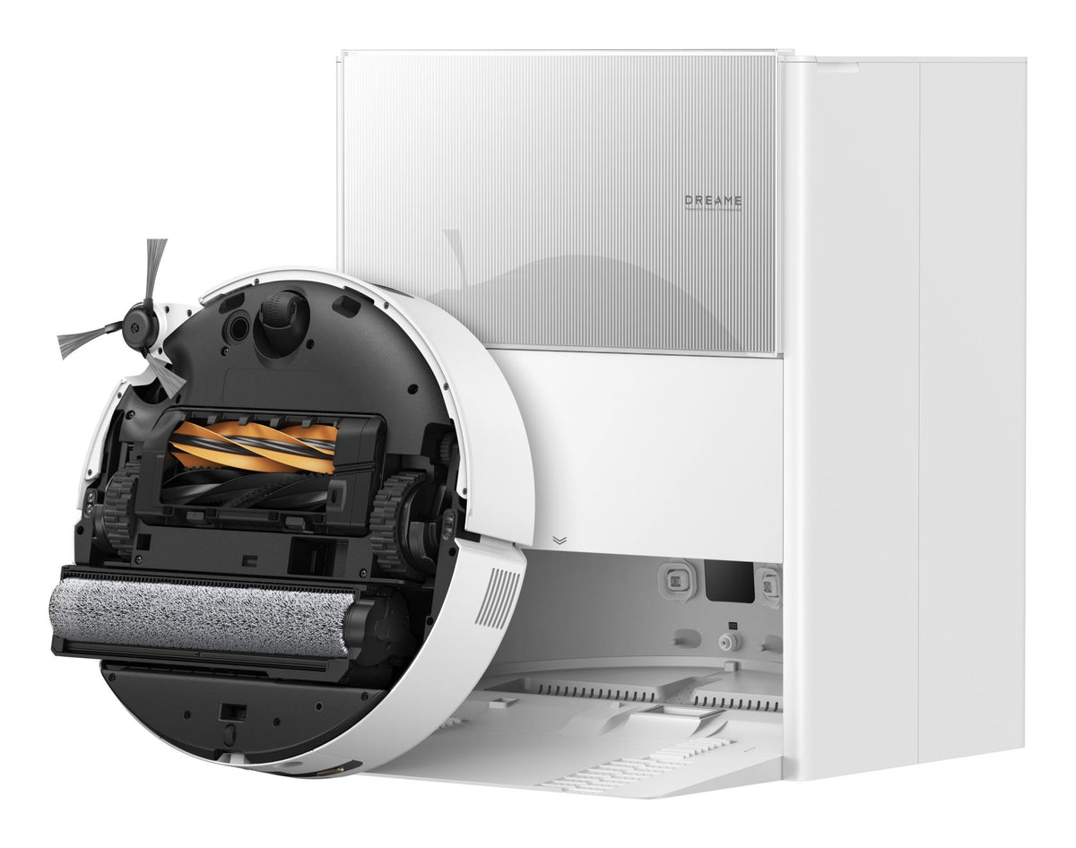 Dreame Aqua10 Ultra Roller robotpuhasti kuiva ja märgpuhastusega, 30 000 Pa, AquaRoll™ rull, mopi pesemine 100 °C juures, LiDAR-navigatsioon, automaatne laadimisjaam, 6400 mAh, valge