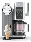 Ninja CREAMi Swirl NC701EU, 800 W, 13-in-1 saldējuma un mīkstā saldējuma aparāts, 2 × 480 ml tvertnes, Soft Serve, Gelato, Sorbet, Frozen Yogurt, Milkshake un Mix-In