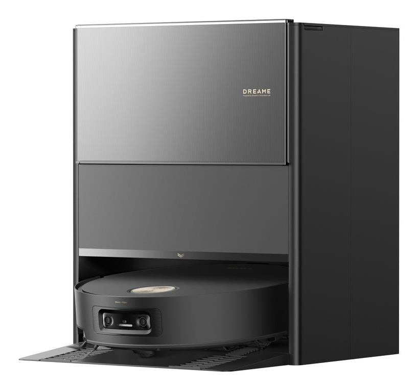 Dreame Aqua10 Ultra Roller Complete robotizētais putekļsūcējs ar sauso un mitro uzkopšanu, 30 000 Pa, AquaRoll™ rullītis, 100 °C mopu mazgāšana, LiDAR navigācija, AI šķēršļu atpazīšana, 6400 mAh, automātiskā dokstacija, melns