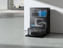 ECOVACS DEEBOT X11 PRO OMNI, melns robotizēts putekļsūcējs ar mitro un sauso uzkopšanu, 19 500 Pa, OZMO ROLLER 2.0, dToF LiDAR, AIVI 3D, 6400 mAh un automātisku mopu mazgāšanu