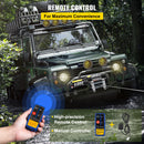 VEVOR 12 V elektriskā vinča, 1814 kg vilkšanas jauda, ar bezvadu tālvadības pulti un 10 m (32,8 ft) izturīgu tērauda trosi