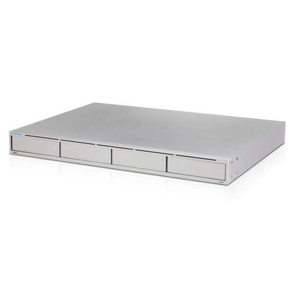 Ubiquiti UNVR, UniFi Protect tīkla videoreģistrators, 4 × 2,5"/3,5" HDD, RAID aizsardzība, līdz 18 × 4K vai 60 × Full HD kamerām, 1 GbE + 10 GbE SFP+