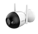 Dahua F4C-PV 4 MP Wi-Fi IP kamera, 2,8 mm, 360° grozīšana, -60–40° noliekšana, IR un baltās gaismas nakts redzamība līdz 30 m, H.265, DWDR, divvirzienu audio, microSD līdz 256 GB, IP67