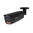 Dahua 6 MP bullet IP kamera, 2,8 mm, 109°,  Smart Dual Light, IR līdz 60 m, silti balta gaisma līdz 50 m, sarkanās/zilās brīdinājuma gaismas un skaņas signalizācija, WizSense, AcuPick, SMD 4.0, 2 mikrofoni, skaļrunis, microSD līdz 512 GB, PoE, IP67, melna