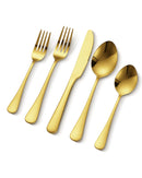 VEVOR 100 gab. galda piederumu komplekts - nerūsējošais tērauds, paredzēts 20 personām