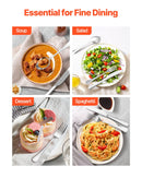 VEVOR 30 daļīgs galda piederumu komplekts, nerūsējošā tērauda galda piederumi 6 personām