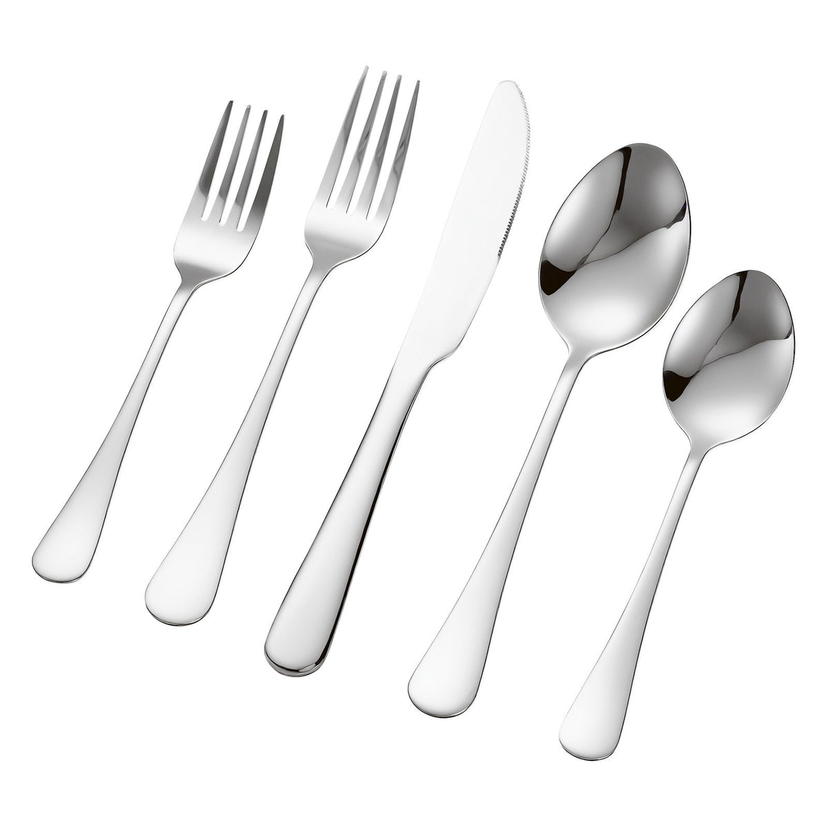 VEVOR 30-Piece Cutlery Set for 6 People, Stainless Steel