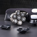 Multifunkcionālais skuveklis plikpauriem 7D peddošās galviņas 6-in-1 ar USB uzlādi,IPX6 ūdensdrošs