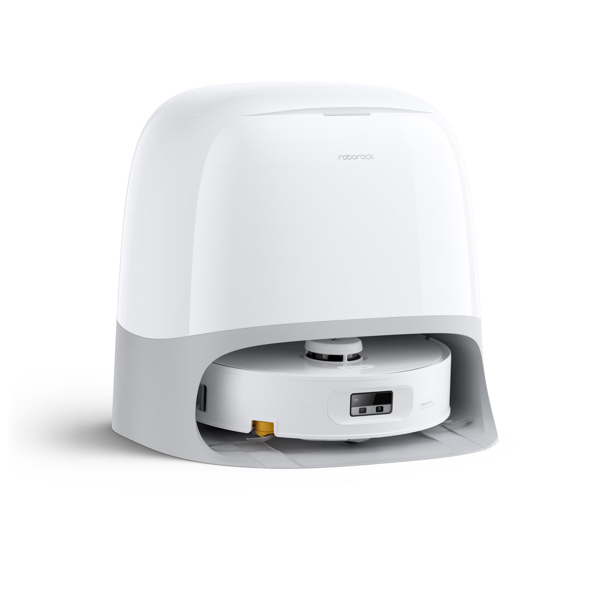 Roborock Qrevo Curv 2 Flow robotic vacuum cleaner, 20,000 Pa, dry and wet cleaning, LiDAR navigation, automatic docking with water refill and wastewater drainage, 5200 mAh, white