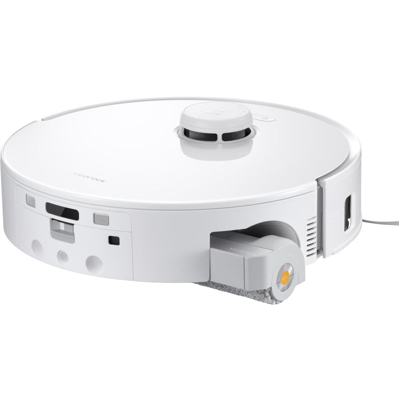 Roborock Qrevo Curv 2 Flow robotizētais putekļsūcējs, 20 000 Pa, sausā un mitrā uzkopšana, LiDAR navigācija, automātiskā dokstacija ar ūdens uzpildi un notekūdeņu novadīšanu, 5200 mAh, balts